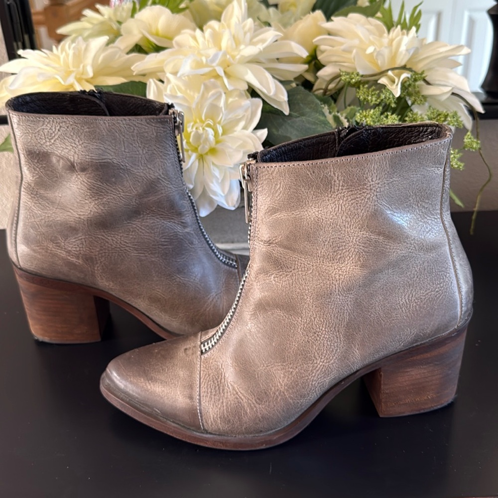 Freebird by Steven Gray Leather Ankle Boots